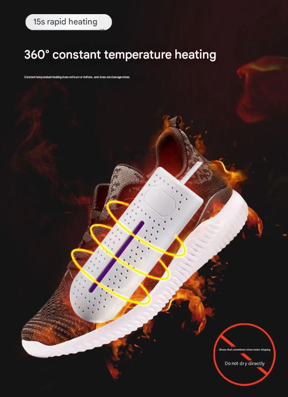 Electric Shoe Dryer With Uv Sanitiser – Sumo Deals Portable Electric Shoe Dryer Showing Blue Uv Light Vents