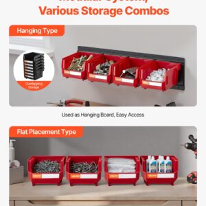 Wall Mounted Storage Bins | 12 Red Plastic Bins – Sumo Deals Wall Mounted Storage Bins