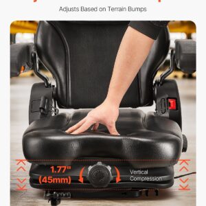 Universal Forklift Seat | Adjustable Suspension &Amp; Belt – Sumo Deals Forklift Seat