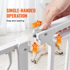 Close Up Of The Double Lock Handle On An Extra Wide Baby Gate