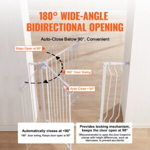 Extra Wide Baby Gate Auto Close Pet Safety Fence Product Image Sumo Deals