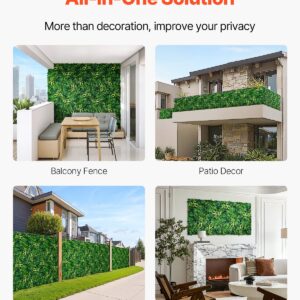Artificial Grass Wall Panels 8-Pack | 3D Faux Hedge Screen Product Image Sumo Deals