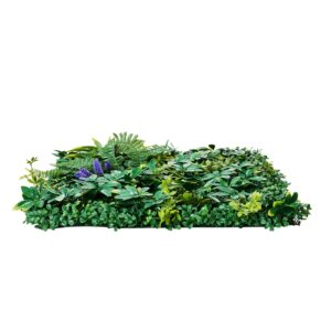 Artificial Grass Wall Panels 8-Pack | 3D Faux Hedge Screen Product Image Sumo Deals
