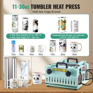 Close Up Of Independent Digital Time And Temperature Controllers On A Mug Press