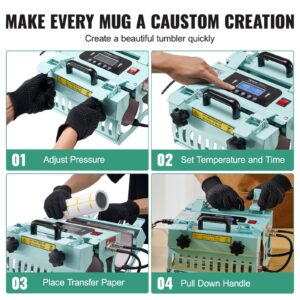 Tumbler Heat Press Machine 2 Station Sublimation Product Image Sumo Deals