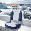 Pair Of 480Mm Low Back Folding Boat Seats Front View