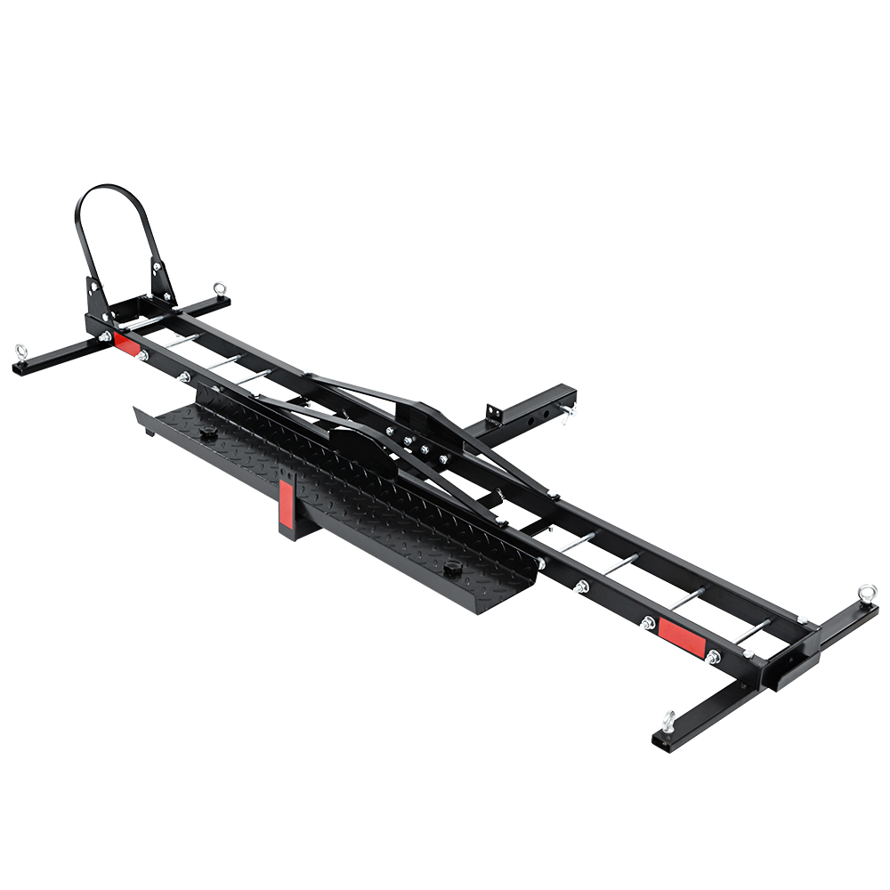 Giantz Motorcycle Carrier Rack With Ramp – Sumo Deals Giantz Motorcycle Motorbike Carrier Rack Arm Dirt Bike Ramp 2&Quot;Towbar Steel Black,Giantz Motorcycle M Product Image