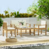 Gardeon 4-Piece Outdoor Sofa Set Wooden Couch Lounge Setting Product Image