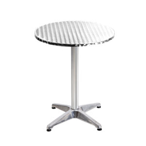 Gardeon 4-Pack Outdoor Bar Tables Aluminium Round – Sumo Deals Gardeon Set Of 4 Outdoor Bar Table Aluminium Round 70/110Cm Product Image