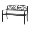 Gardeon Outdoor Bench Seat Garden Steel Outdoor Furniture 3 Seater Park Black product image
