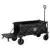 Gardeon Garden Cart With Opening Rear Black Product Image