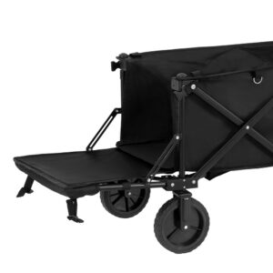 Gardeon Garden Cart With Opening Rear Black Product Image