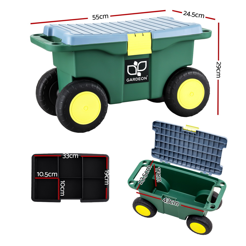 Gardeon 3-In-1 Green Garden Tool Cart – Sumo Deals Gardeon Garen Tool Storage Cart 3-In-1 Green Product Image