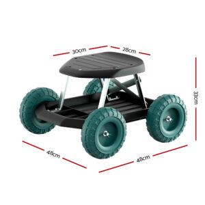Gardeon Garden Cart Rolling Stool With Wheels – Sumo Deals Gardeon Garden Cart Rolling Stool With Wheels Gardening Helper Seat Farm Yard Product Image