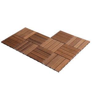 Gardeon 10Pcs Wood Deck Tiles 30X30Cm Interlocking Floor Tiles For Patio Balcony Garden Product Image