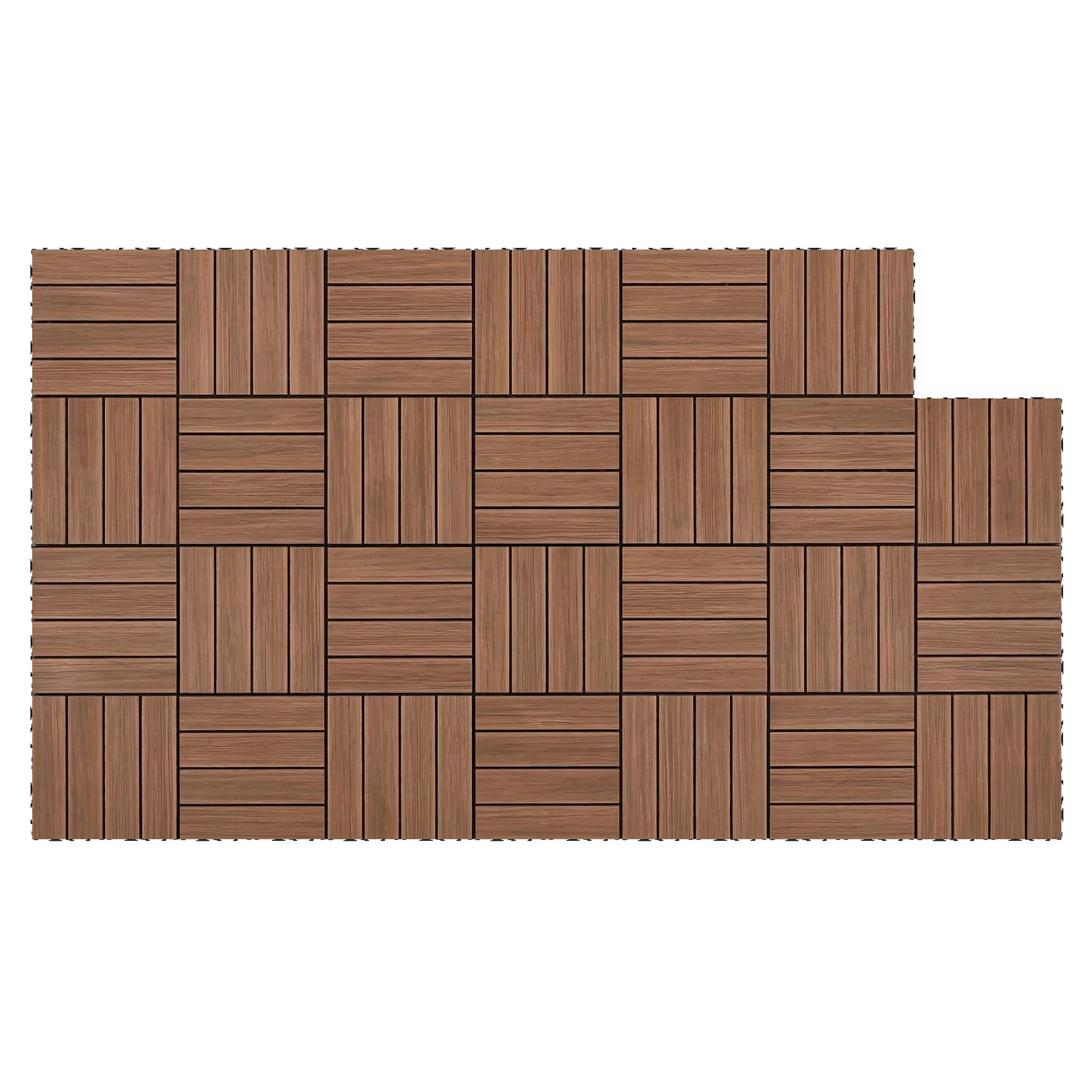 Gardeon 27-Pack Wood Deck Tiles 30X30Cm – Sumo Deals Gardeon 27Pcs Wood Deck Tiles 30X30Cm Interlocking Floor Tiles For Patio Balcony Garden Product Image