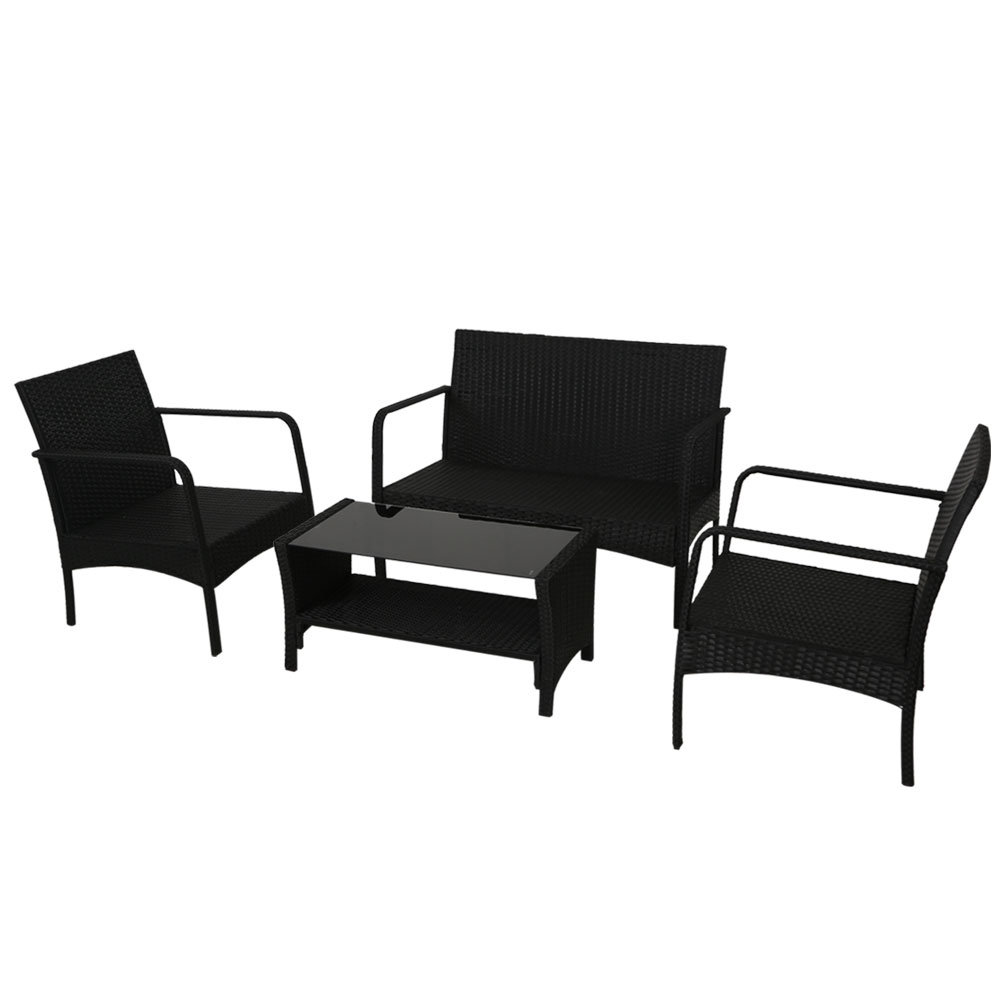 Gardeon Wicker Outdoor Sofa Set With Table – Sumo Deals Gardeon Outdoor Sofa Set Lounge Setting Wicker Table And Chairs Garden Patio Furniture Product Image