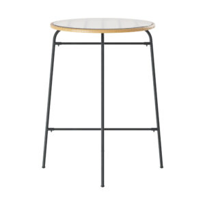 Gardeon Outdoor Bar Table Wicker Dining Bistro Patio Balcony Glass Table Steel Product Image