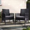 Gardeon 2PC Outdoor Dining Chairs Patio Furniture Wicker Lounge Chair Garden product image
