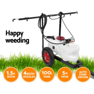 Giantz Weed Sprayer 100L Trailer 1.5M Boom Garden Spray Product Image