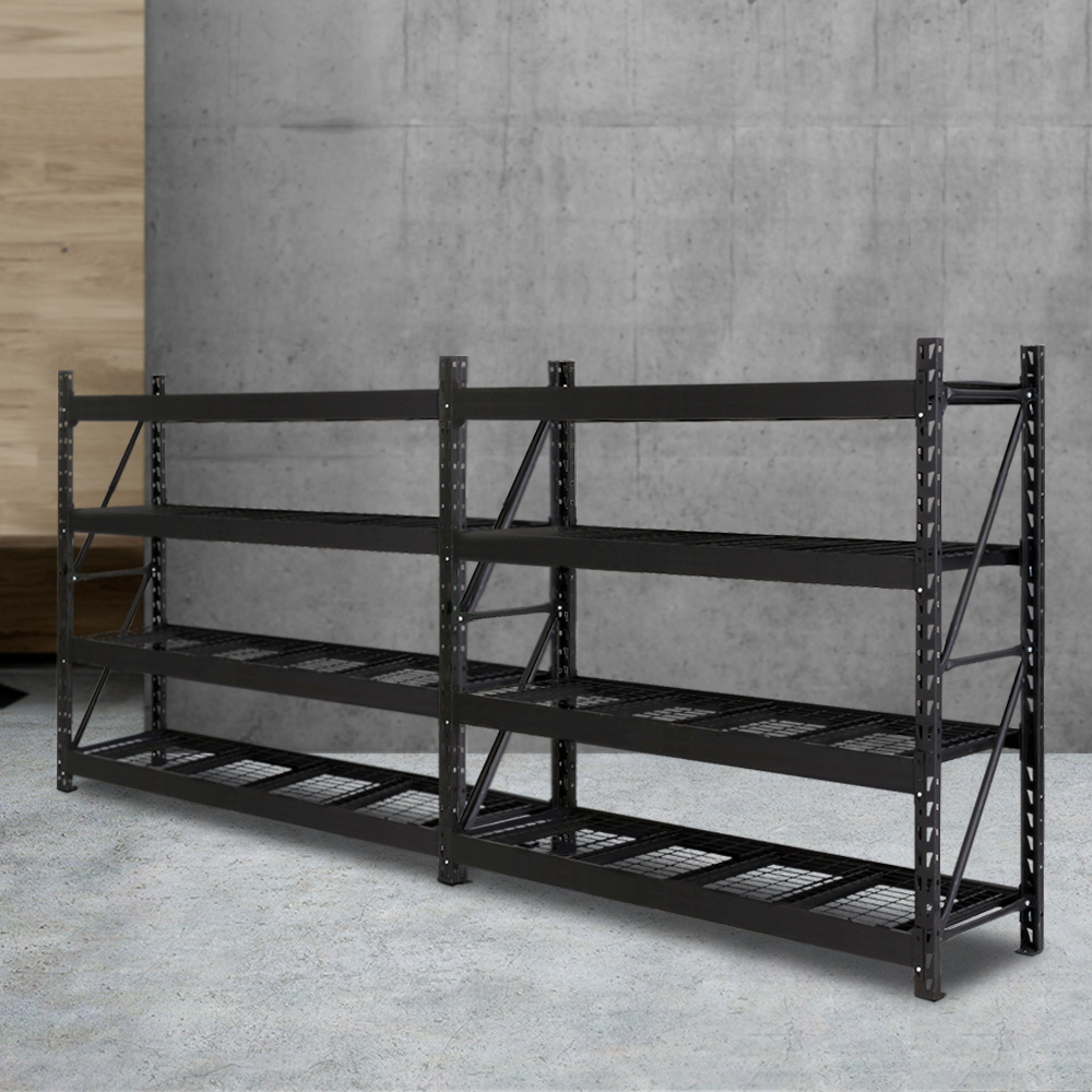 Giantz 4Mx2M Garage Shelving Rack - Heavy Duty Storage – Sumo Deals Giantz 4Mx2M Garage Shelving Warehouse Rack Pallet Racking Storage Shelve Black Product Image