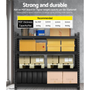 Giantz 4Mx2M Garage Shelving Rack - Heavy Duty Storage – Sumo Deals Giantz 4Mx2M Garage Shelving Warehouse Rack Pallet Racking Storage Shelve Black Product Image