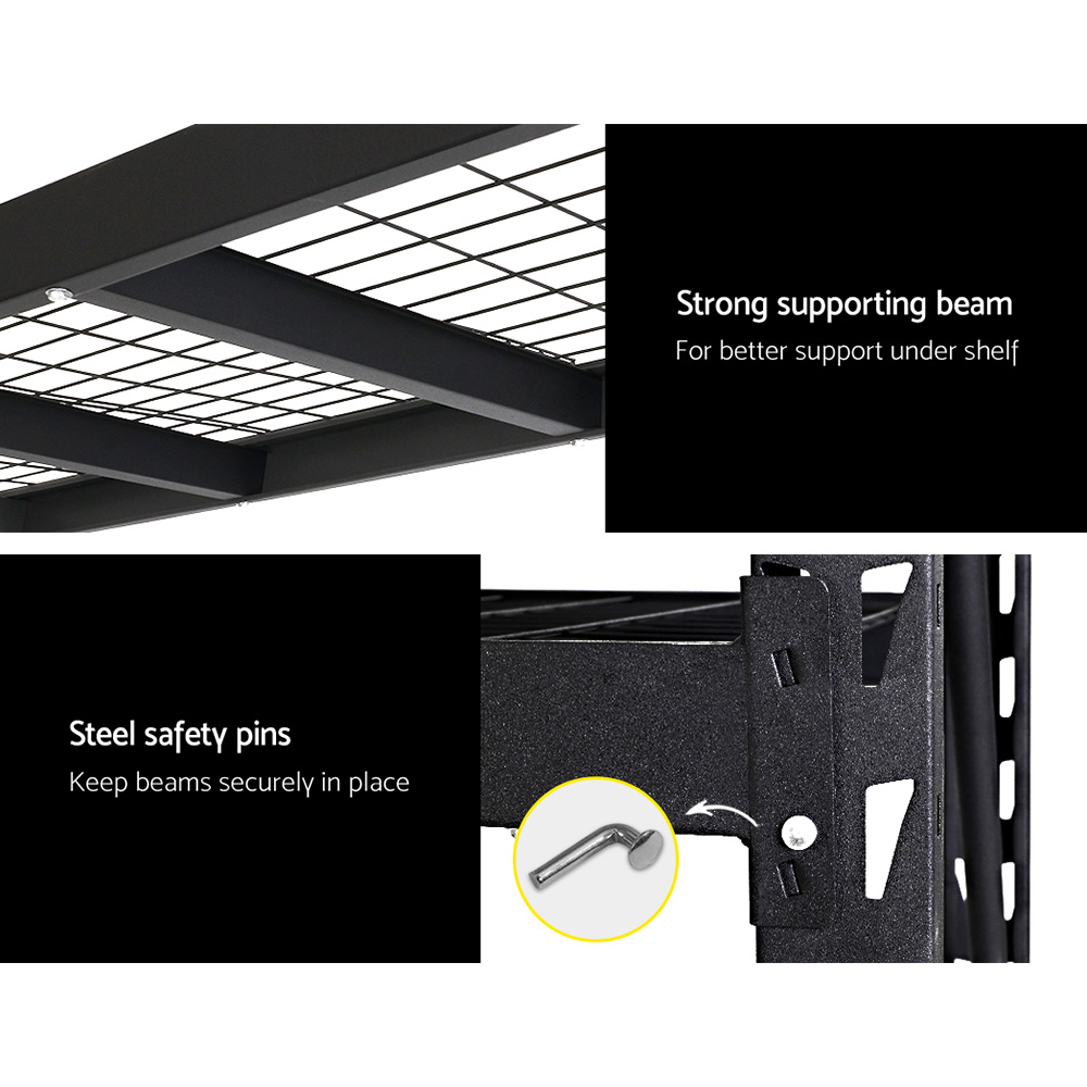 Giantz 4Mx2M Garage Shelving Rack - Heavy Duty Storage – Sumo Deals Giantz 4Mx2M Garage Shelving Warehouse Rack Pallet Racking Storage Shelve Black Product Image