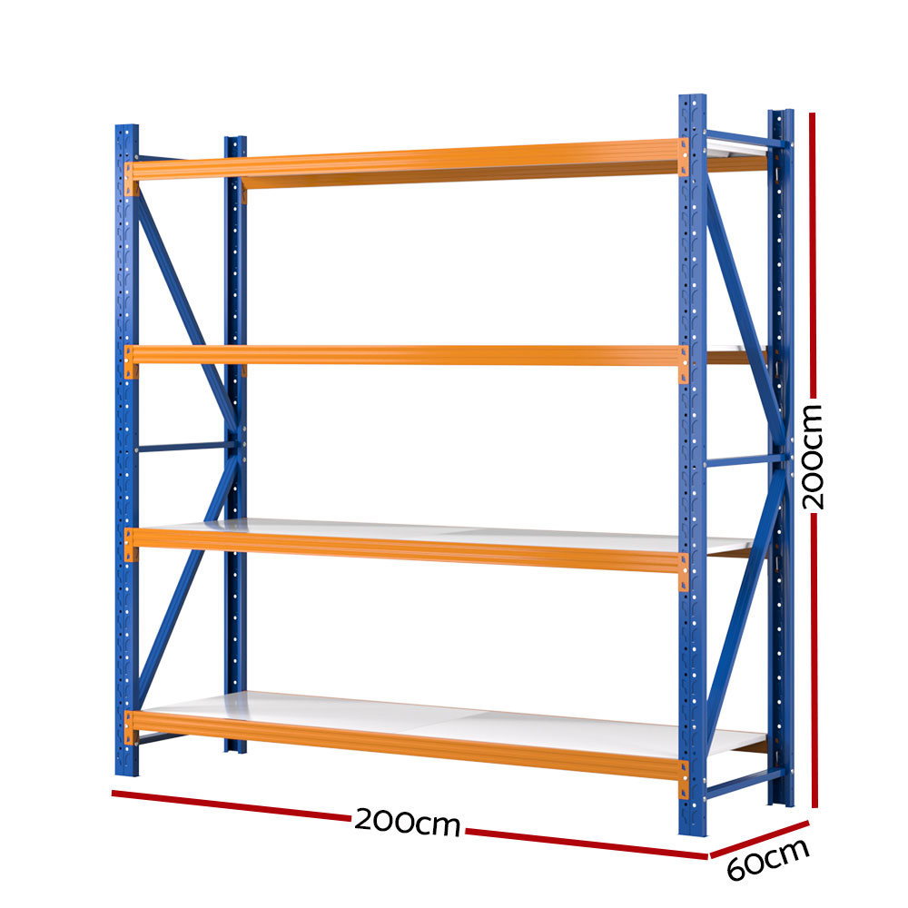 Giantz 2X2M Garage Shelving Rack | Heavy Duty Storage – Sumo Deals Giantz 2Mx2M Garage Shelving Warehouse Rack Pallet Racking Storage Shelf Blue Product Image