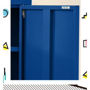Artiss Sweetheart Blue Metal Buffet Sideboard Cabinet – Sumo Deals Artiss Buffet Sideboard Metal Cabinet - Sweetheart Blue Product Image