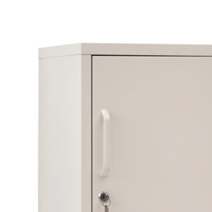 Artiss Bedside Table Metal Cabinet - White Product Image
