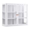 Artiss Buffet Cabinet Sideboard Wall Mounted Clear Display Storage 60cm White product image