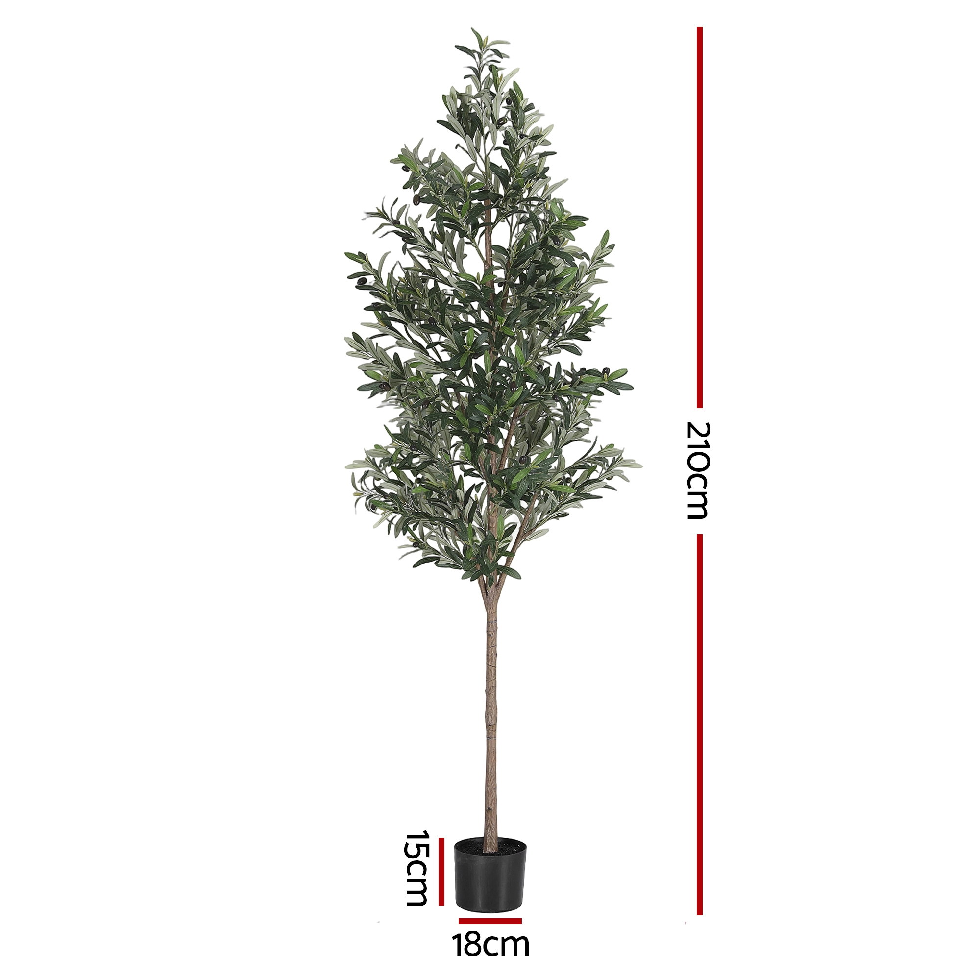 Artiss 2.1M Artificial Olive Tree | Lifelike Indoor Decor – Sumo Deals Artiss 210Cm Artificial Olive Tree Faux Trees Indoor Decor Artificial Plants Lifelike Plant 2.1M Product Image