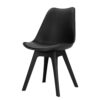 Artiss Dining Chairs Set of 4 Leather Plastic DSW Replica Black product image
