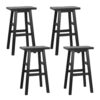 Artiss Bar Stools Kitchen Counter Stools Wooden Chairs Black x4 product image