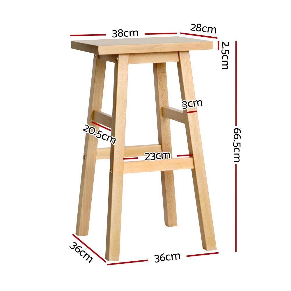 Artiss Bar Stools Wooden Kitchen Counter Chairs (Set Of 2) – Sumo Deals Artiss Bar Stools Kitchen Counter Stools Wooden Chairs Natural X2 Product Image