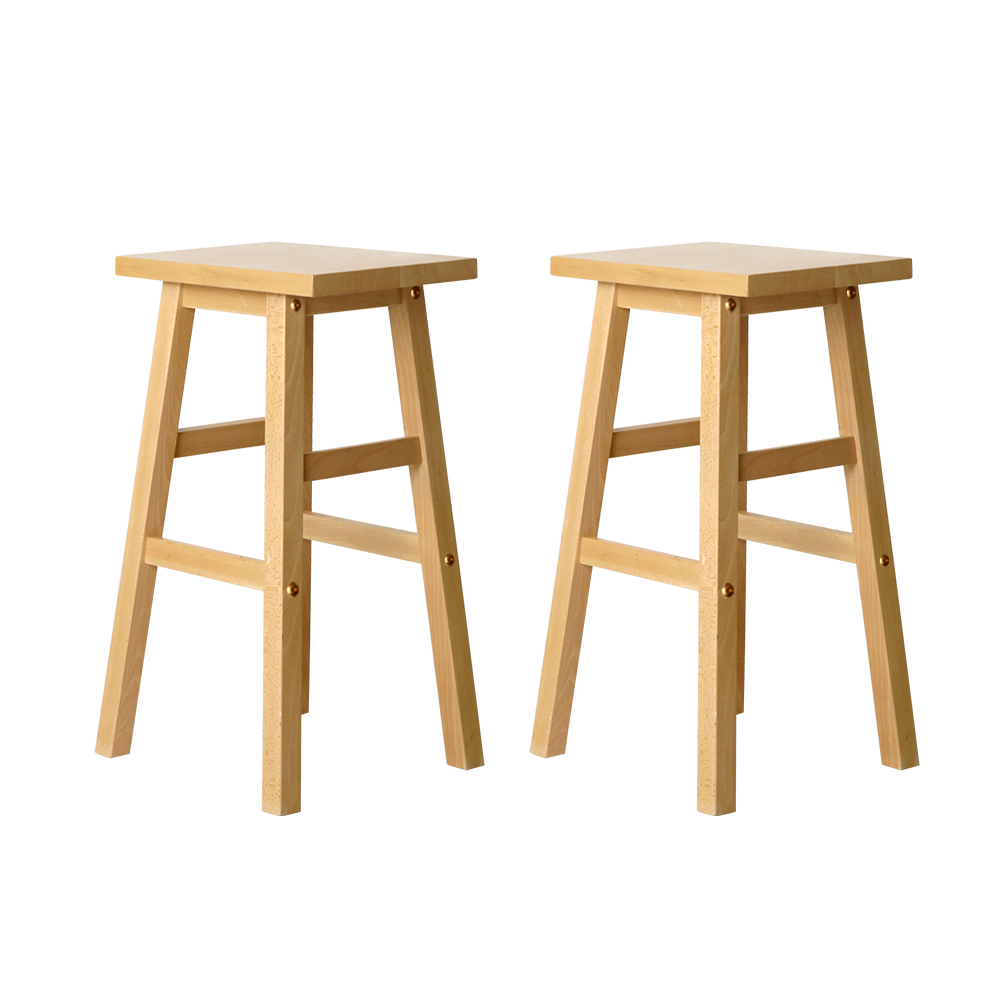 Artiss Bar Stools Wooden Kitchen Counter Chairs (Set Of 2) – Sumo Deals Artiss Bar Stools Kitchen Counter Stools Wooden Chairs Natural X2 Product Image