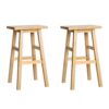 Artiss Bar Stools Kitchen Counter Stools Wooden Chairs Natural x2 product image