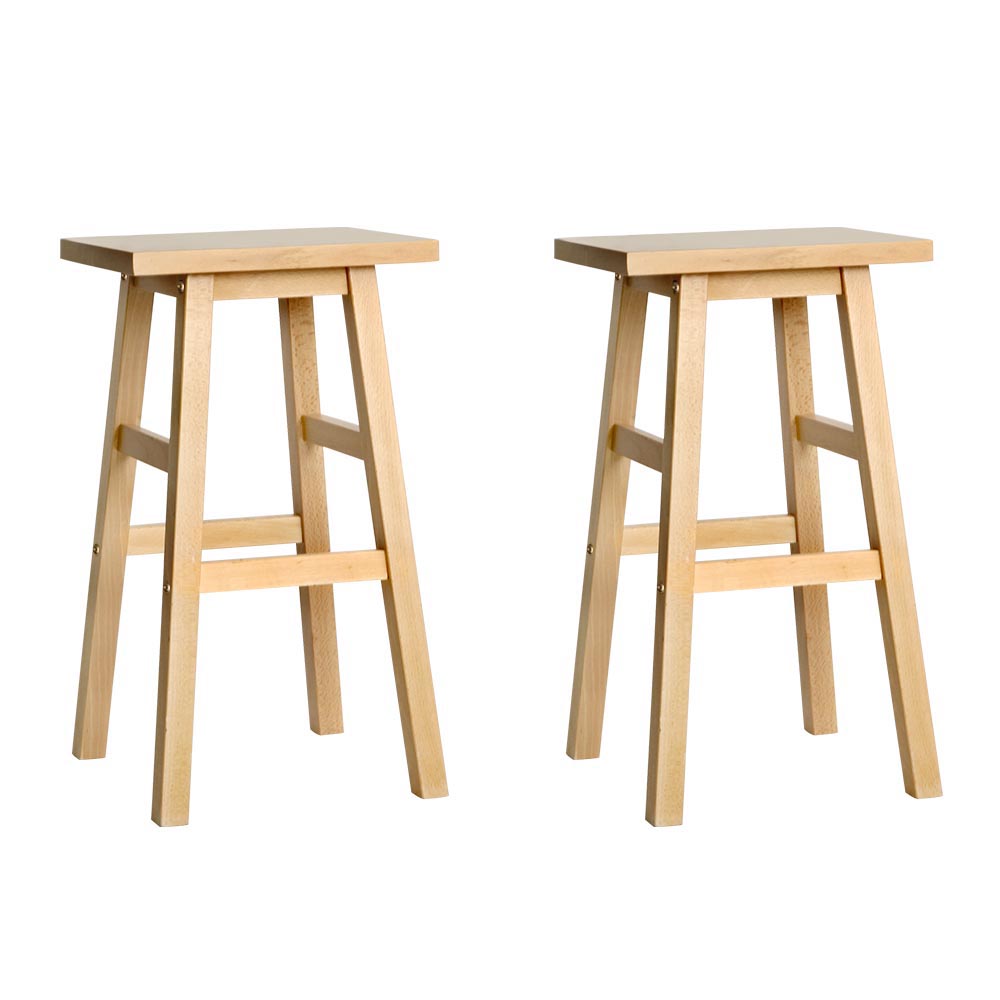 Artiss Bar Stools Wooden Kitchen Counter Chairs (Set Of 2) – Sumo Deals Artiss Bar Stools Kitchen Counter Stools Wooden Chairs Natural X2 Product Image