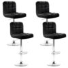 Artiss 4X Black Leather Gas Lift Bar Stools – Sumo Deals Artiss 4X Bar Stools Leather Gas Lift Black Product Image