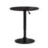 Artiss Bar Table Gas Lift Round Black product image