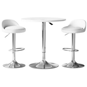 Artiss Bar Table and Stools Set Dining Desk Kitchen Chairs Cafe Pub product image
