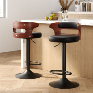 Artiss 2x Bar Stools Gas Lift Faux Leather product image