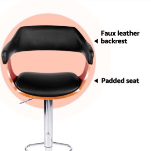 Artiss 4X Bar Stools Gas Lift Leather Armrest Black – Sumo Deals Artiss 4X Bar Stools Gas Lift Leather W/Armrest Black Product Image