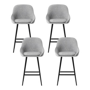 Artiss 4X Bar Stools | Upholstered Kitchen Dining Seats – Sumo Deals Artiss 4X Bar Stools Upholstered Stool Counter Seat Kitchen Dining Chairs Product Image