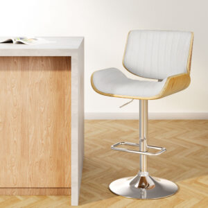 Artiss Bar Stools Swivel Leather Chairs Wooden product image