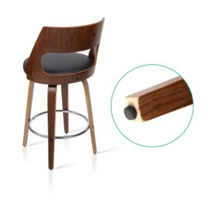 Artiss 2X Swivel Bar Stools | 65Cm Leather Chairs – Sumo Deals Artiss 2X Bar Stools Swivel Leather Chair 65Cm Product Image