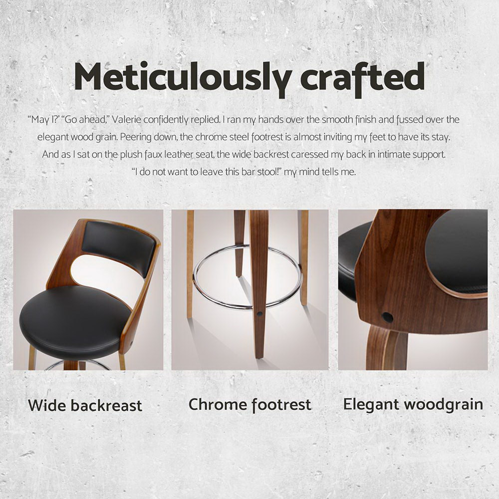 Artiss 4X Swivel Bar Stools Leather Chair 65Cm – Sumo Deals Artiss 4X Bar Stools Swivel Leather Chair 65Cm Product Image