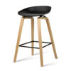 4x Artiss Bar Stools Kitchen Counter Stool Dining Chairs Wooden Black product image