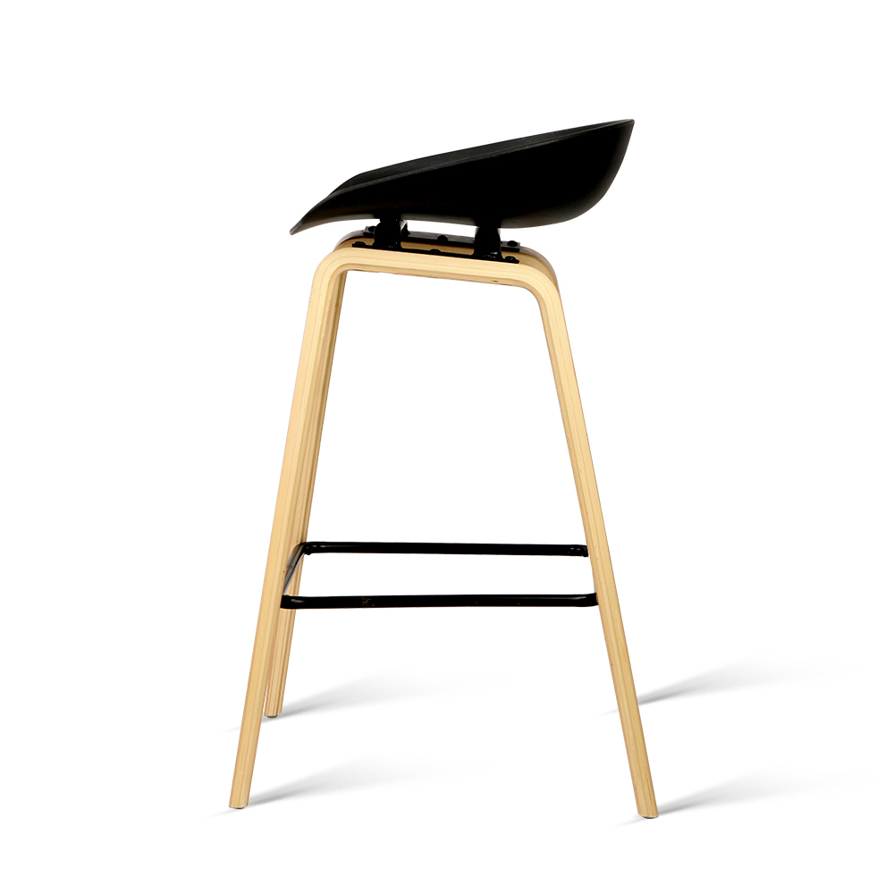 Artiss Bentwood Bar Stools - 4 Pack, Black Wooden – Sumo Deals 4X Artiss Bar Stools Kitchen Counter Stool Dining Chairs Wooden Black Product Image