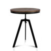 Artiss Bar Table 67-86CM Height Round Brown product image